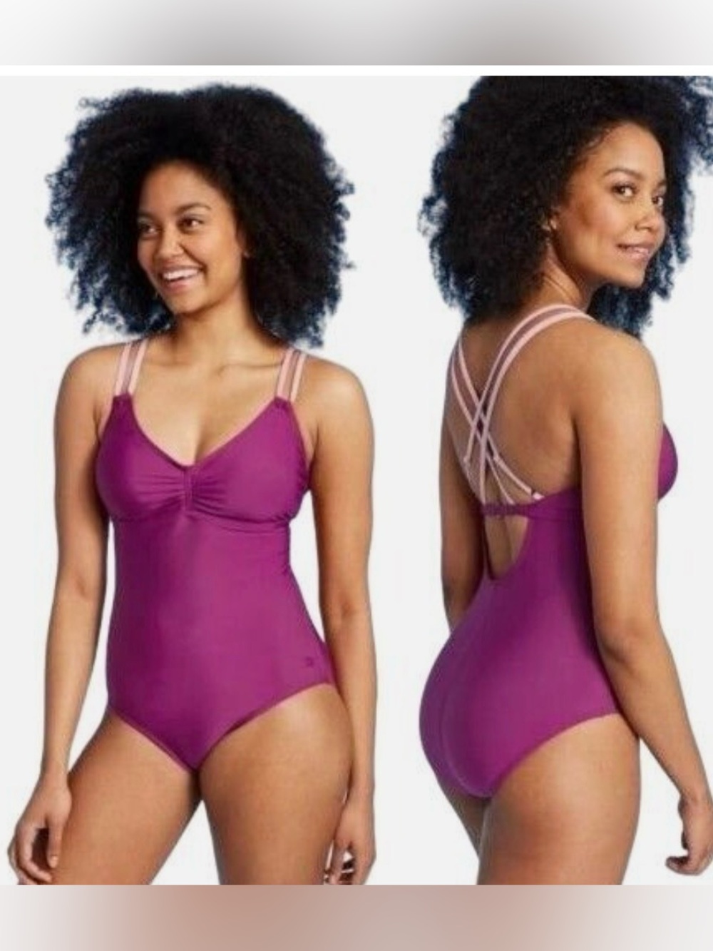 All In Motion Strappy One Piece Swimsuit Size XL